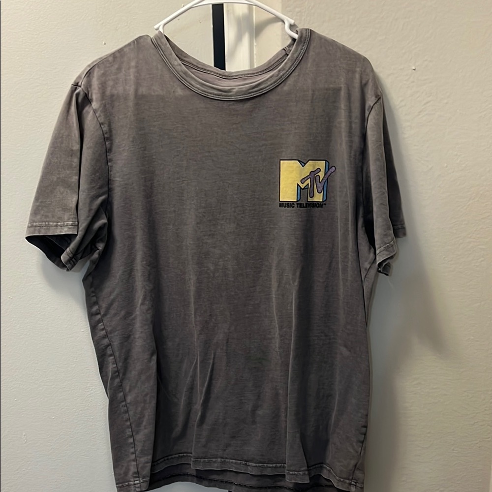 American Eagle Outfitters Gray Short Sleeve Tee with Logo